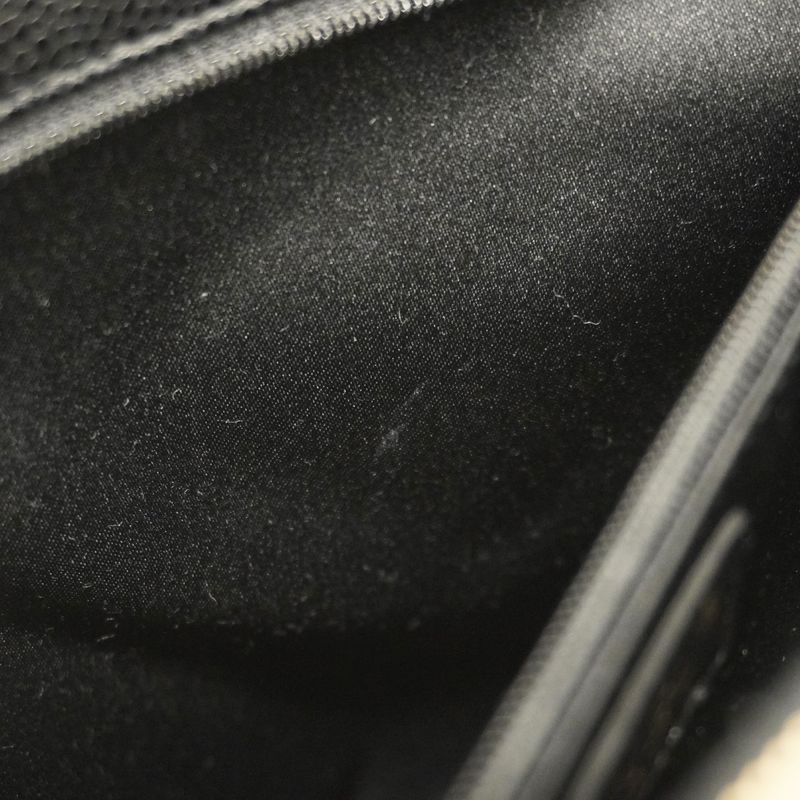 Chanel Tote Bag Matelasse Chain Caviar Skin Black Gold Hardware Women