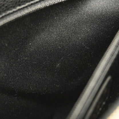 Chanel Tote Bag Matelasse Chain Caviar Skin Black Gold Hardware Women