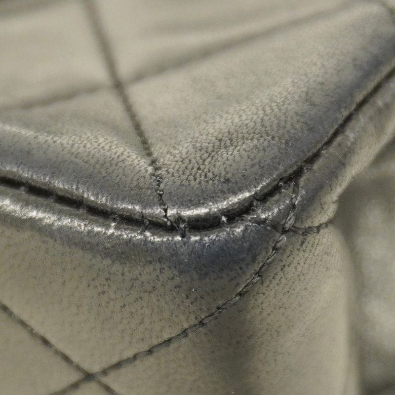 Chanel Shoulder Bag Matelasse Lambskin Black Gold Hardware Women