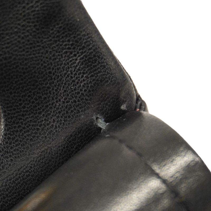 Chanel Shoulder Bag Matelasse Lambskin Black Gold Hardware Women