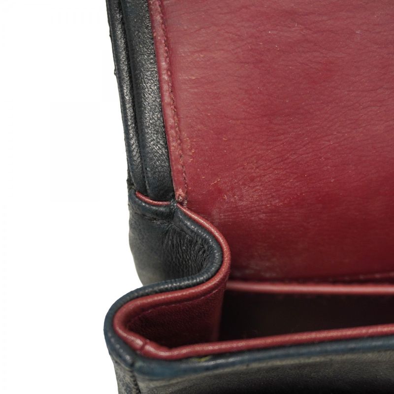 Chanel Shoulder Bag Matelasse Lambskin Black Gold Hardware Women