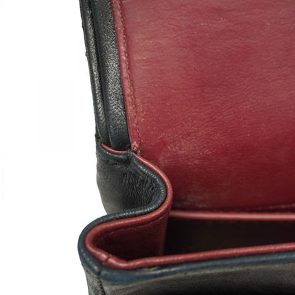 Chanel Shoulder Bag Matelasse Lambskin Black Gold Hardware Women