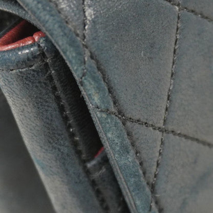 Chanel Shoulder Bag Matelasse Lambskin Black Gold Hardware Women