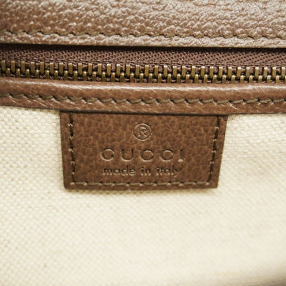 Gucci Handbag Bamboo Jumbo GG 675797 Canvas Leather Beige Brown Gold Hardware