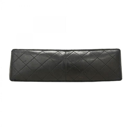 Chanel Shoulder Bag Matelasse Lambskin Black Gold Hardware Women