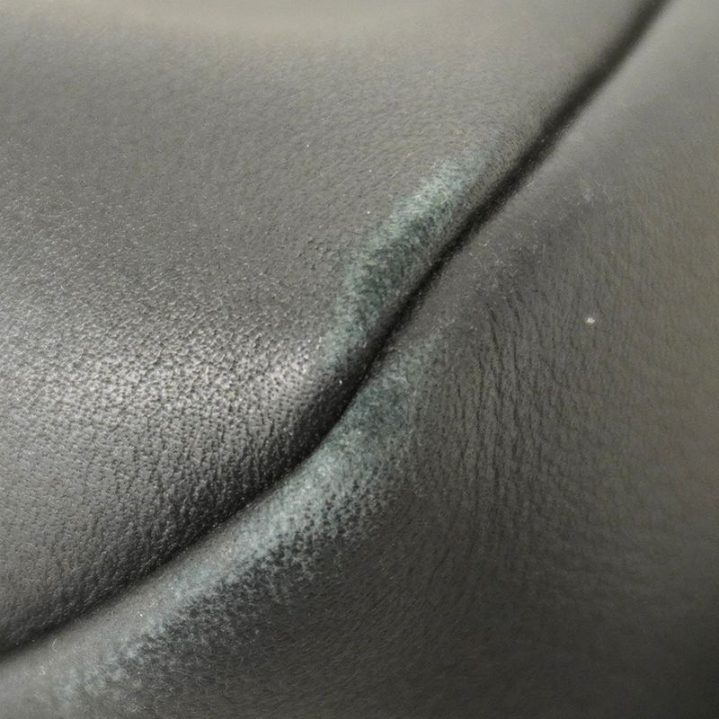 Prada Shoulder Bag Leather Black Gold Hardware Women