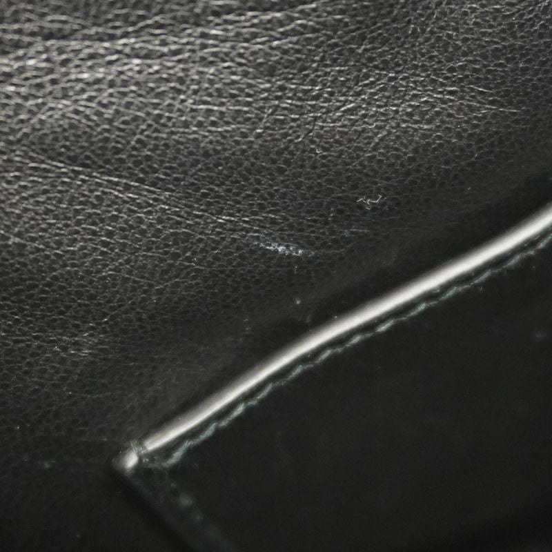 Prada Shoulder Bag Leather Black Gold Hardware Women