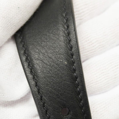 Prada Shoulder Bag Leather Black Gold Hardware Women