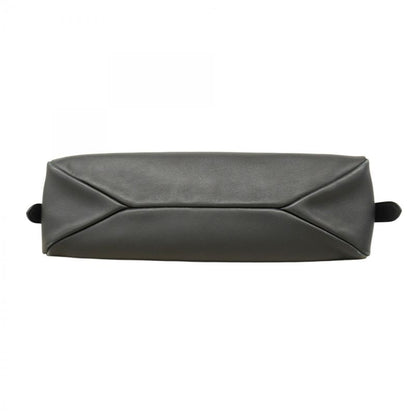 Prada Shoulder Bag Leather Black Gold Hardware Women