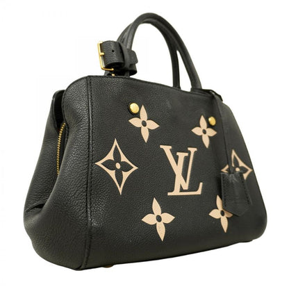 Louis Vuitton Tote Monogram/empreinte Bicolor Montaigne BB M45778 Black Beige