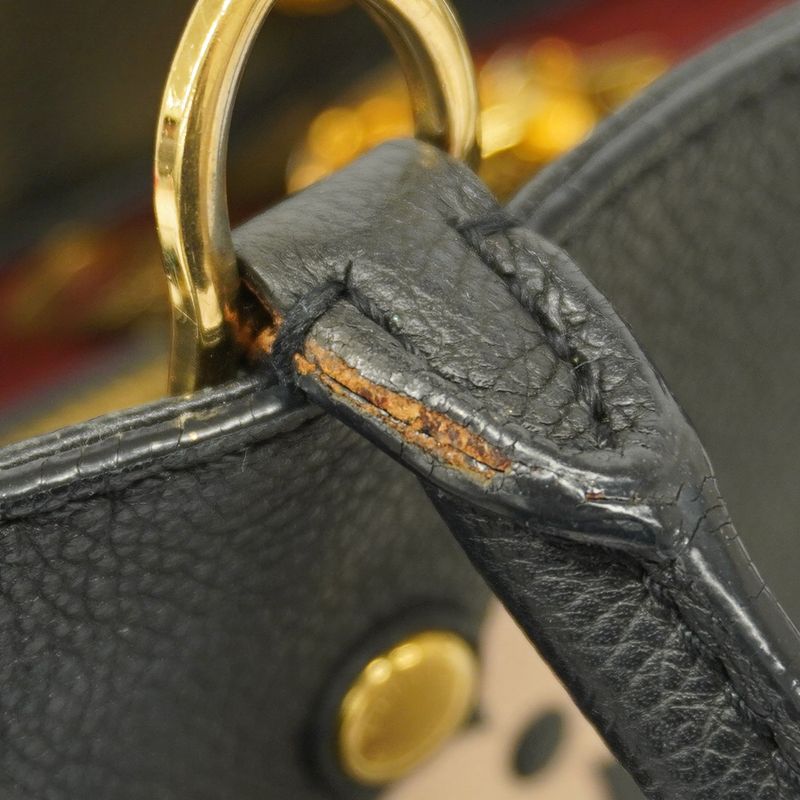 Louis Vuitton Tote Monogram/empreinte Bicolor Montaigne BB M45778 Black Beige