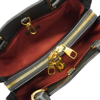 Louis Vuitton Tote Monogram/empreinte Bicolor Montaigne BB M45778 Black Beige