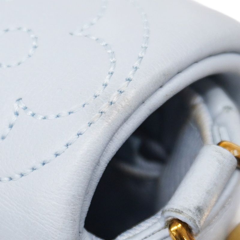 Louis Vuitton Handbag Bubble Gram Wallet On Strap M81399 Blue Glacière 2-way