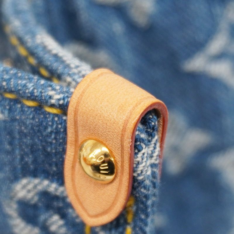 Louis Vuitton Handbag Monogram - Denim On The Go PM M14633 Blue 2-way Bag Ladies