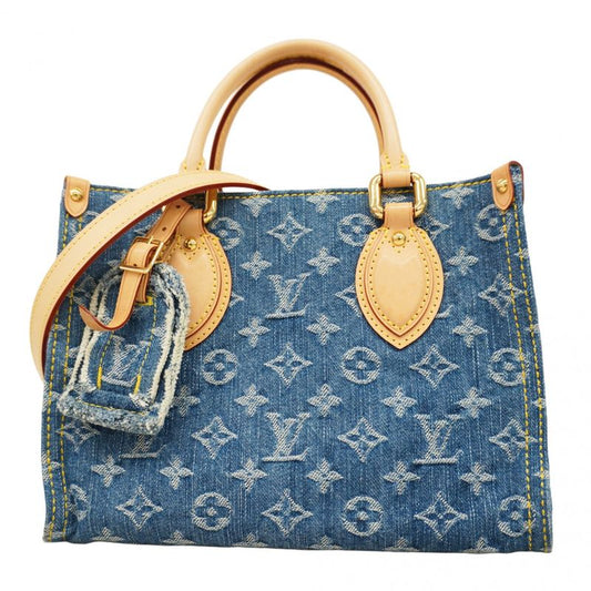 Louis Vuitton Handbag Monogram - Denim On The Go PM M14633 Blue 2-way Bag Ladies