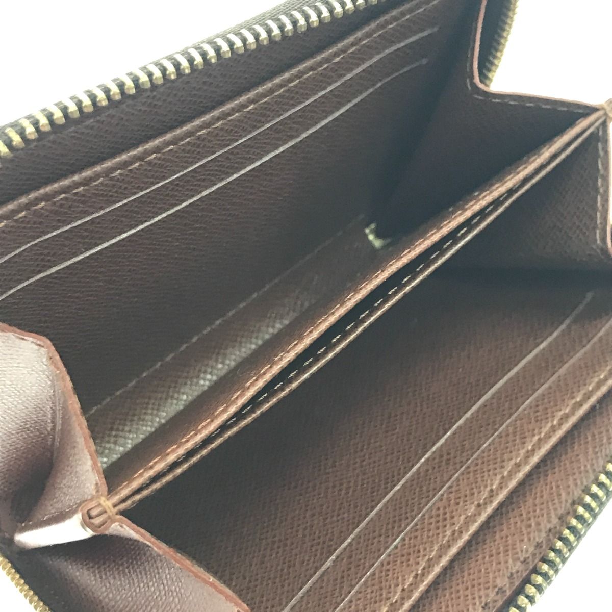 Louis Vuitton Coin Case Monogram Zippy Coin Purse M60067 Brown