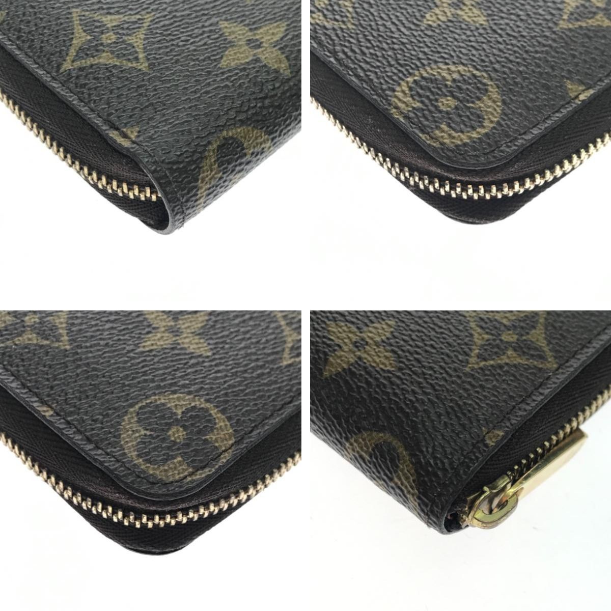 Louis Vuitton Coin Case Monogram Zippy Coin Purse M60067 Brown
