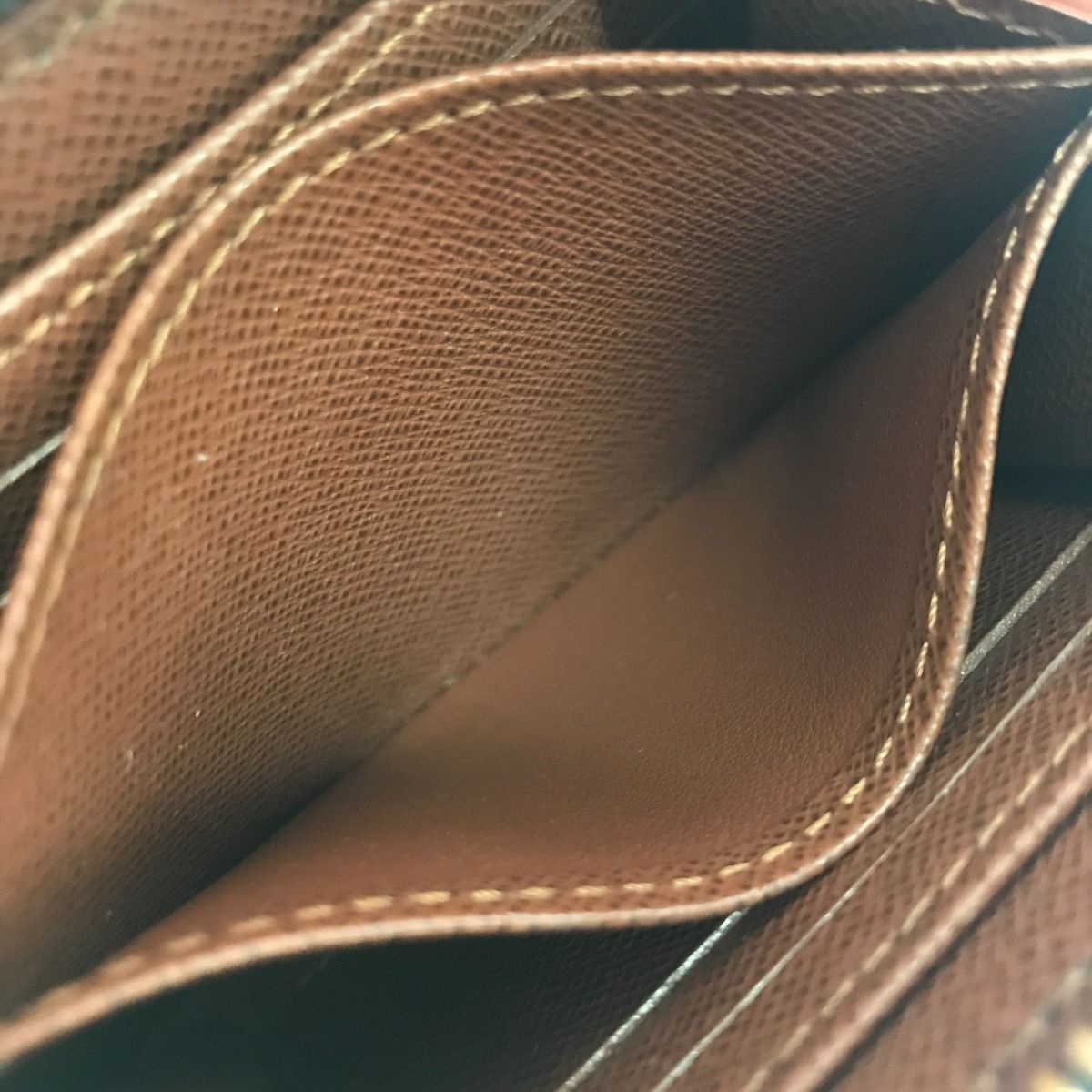 Louis Vuitton Coin Case Monogram Zippy Coin Purse M60067 Brown