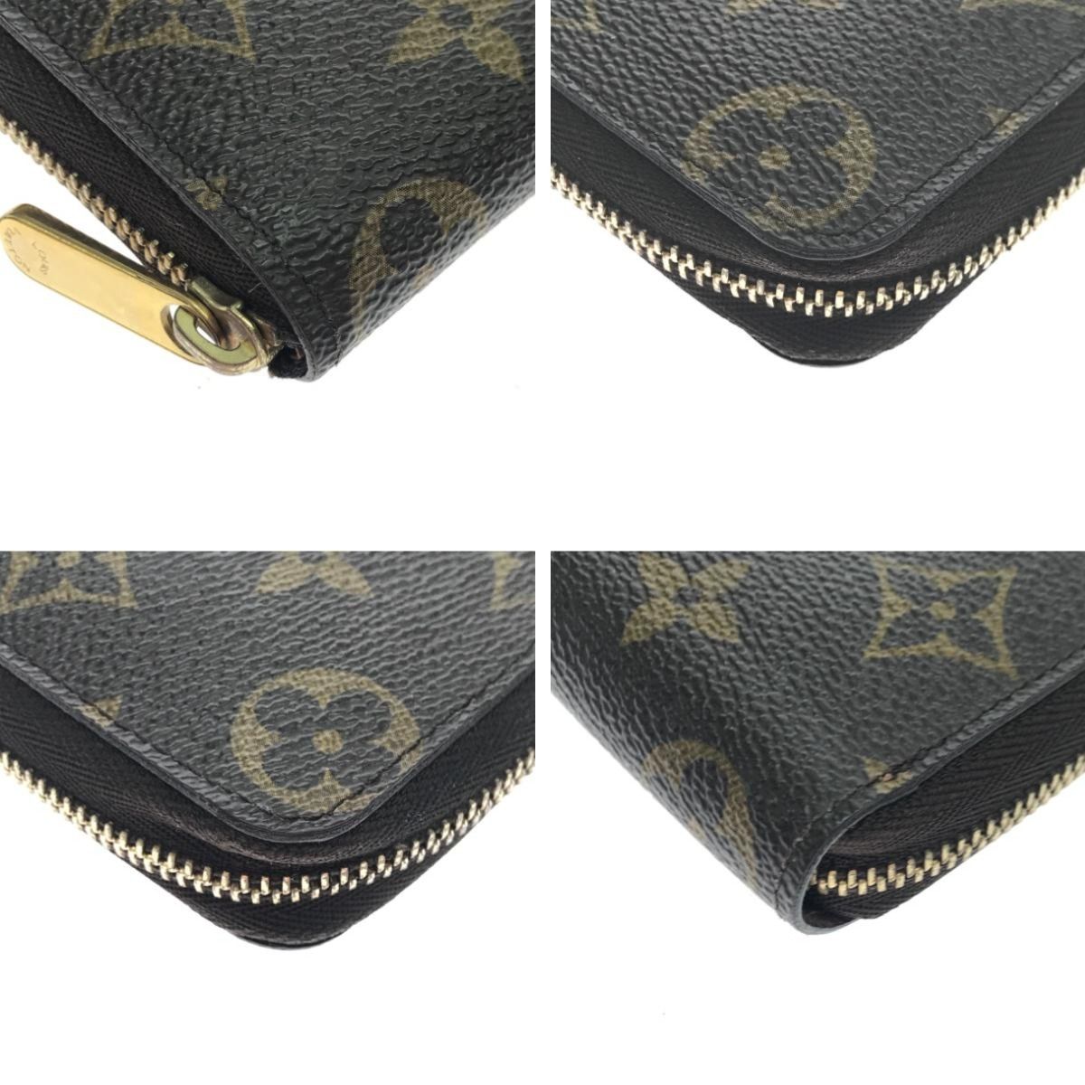 Louis Vuitton Coin Case Monogram Zippy Coin Purse M60067 Brown