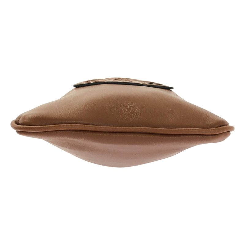 Celine - Cuir Triomphe Draw String Ring Leather Mobile Pouch - Brown