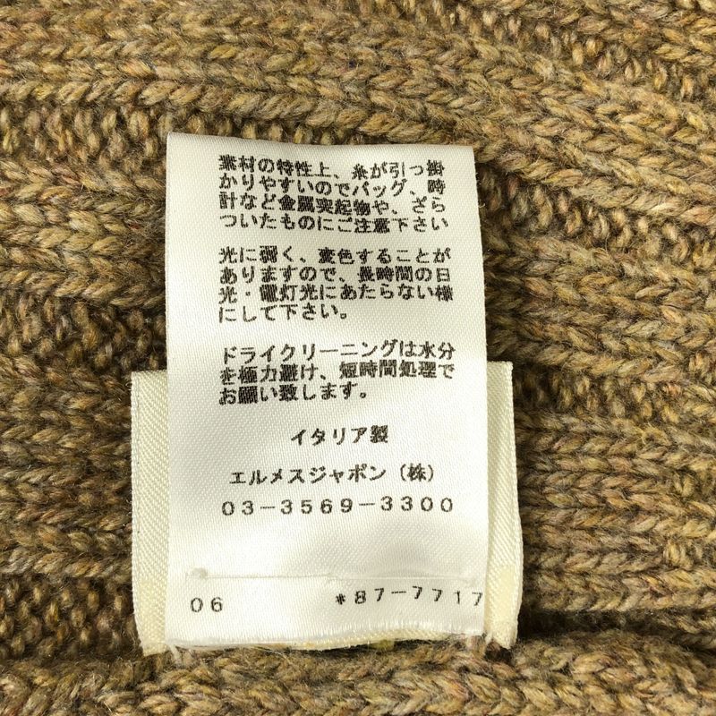 Hermes | 2018aw | Cashmere Turtleneck Ribbed Knit Dress | 34 | Beige | Women