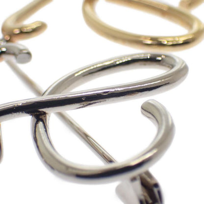 Loewe Anagram Brooch X10 Metal Multicolor Gold Silver Classic Fashion
