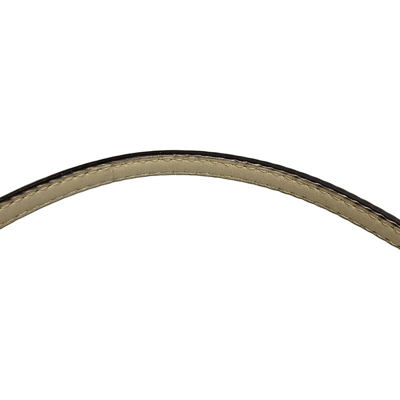 Fendi Shoulder Bag Mont Trezor 8bs010 Beige and Dark Brown Mini Bag Draw String