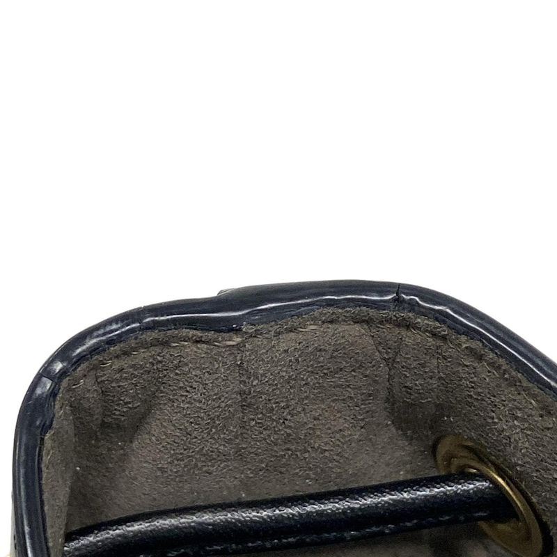 Fendi Shoulder Bag Mon Trezor 8bs010 Dark Brown and Black Shape Pressed Mini