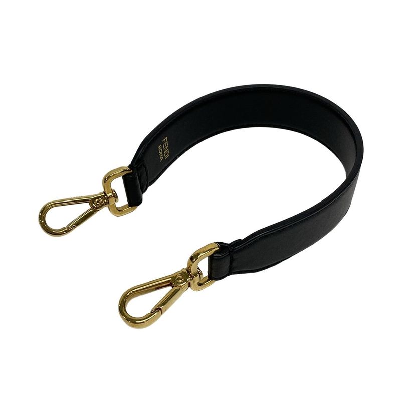 Fendi Shoulder Bag Mon Trezor 8bs010 Dark Brown and Black Shape Pressed Mini