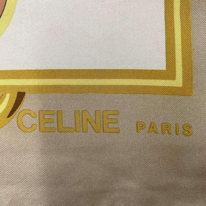 Celine Scarf Ivory×beige×multi