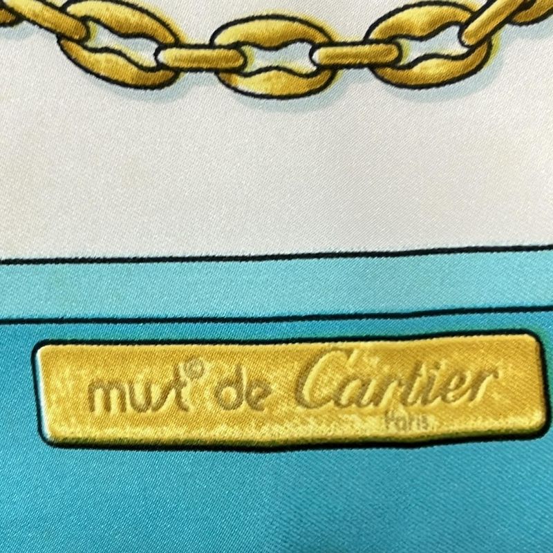 Cartier Scarf - Ivory X Light Blue X Multi