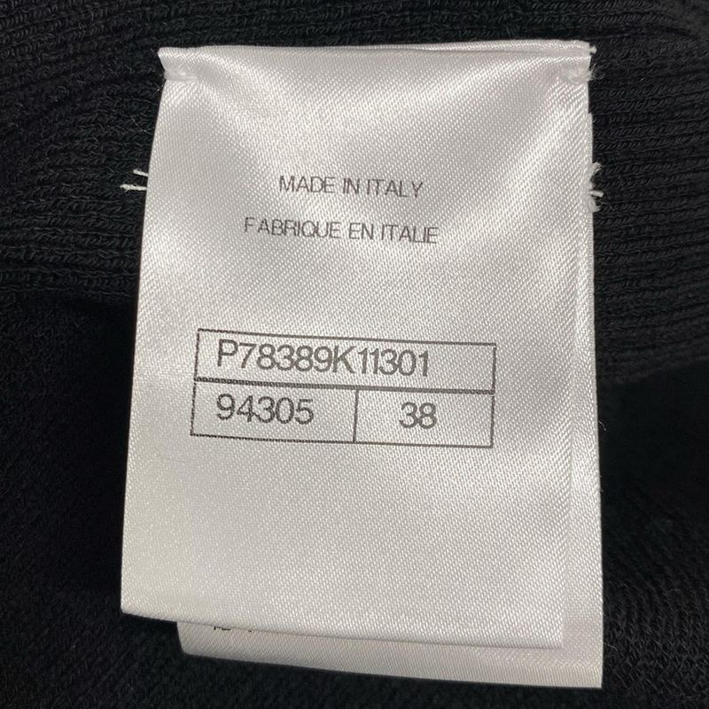 Chanel Dress Size 38 M Women - P78389 Black V-Neck Sleeveless Mini Knit