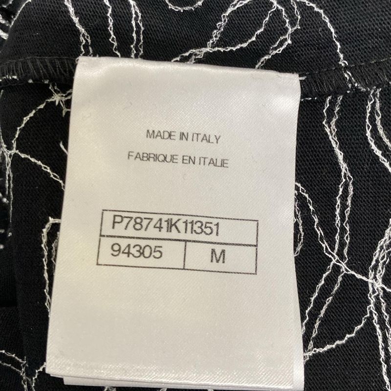 Chanel Short Sleeve Cut and Sewn Size M Women's - P78741 Black and White