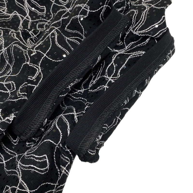 Chanel Short Sleeve Cut and Sewn Size M Women's - P78741 Black and White