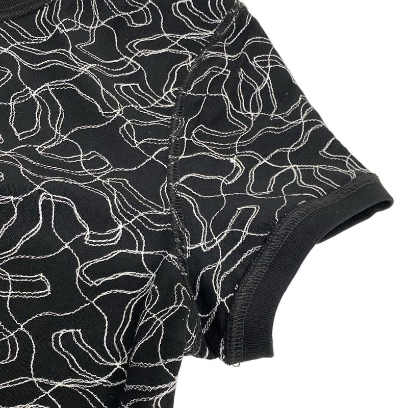 Chanel Short Sleeve Cut and Sewn Size M Women's - P78741 Black and White