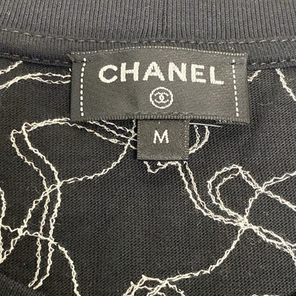 Chanel Short Sleeve Cut and Sewn Size M Women's - P78741 Black and White