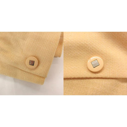 Celine Jacket Decorated Buttons Backless Orange Uo