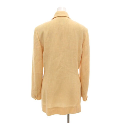 Celine Jacket Decorated Buttons Backless Orange Uo