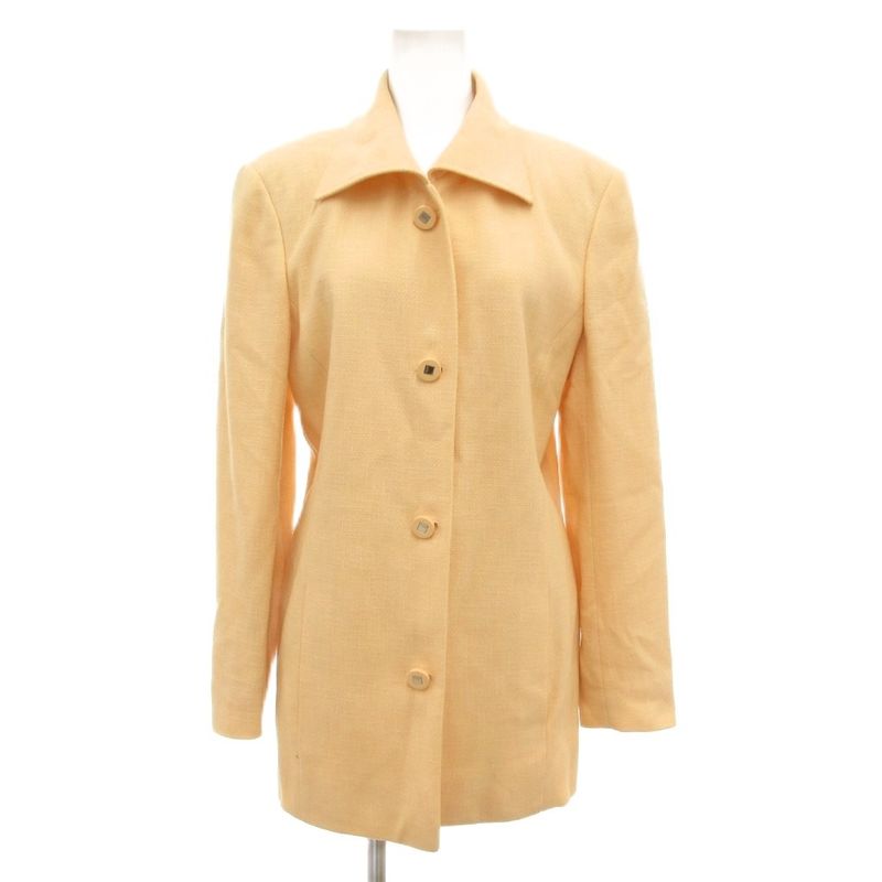 Celine Jacket Decorated Buttons Backless Orange Uo