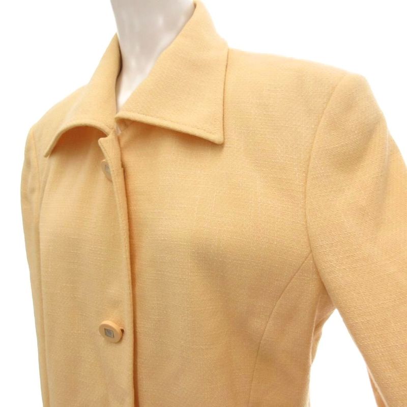 Celine Jacket Decorated Buttons Backless Orange Uo