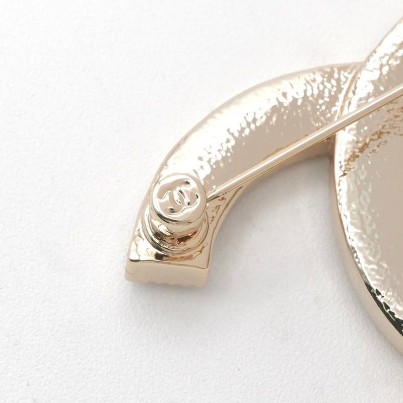 Chanel Brooch Corsage Gold Here Mark Pearl