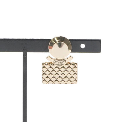 Chanel Brooch Corsage Gold Pin Brooch Coco Mark Matelasse Bag Rhinestone