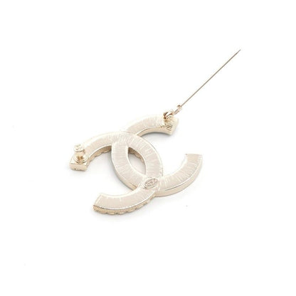 Chanel Brooch Corsage Gold Black Here Mark Bicolor