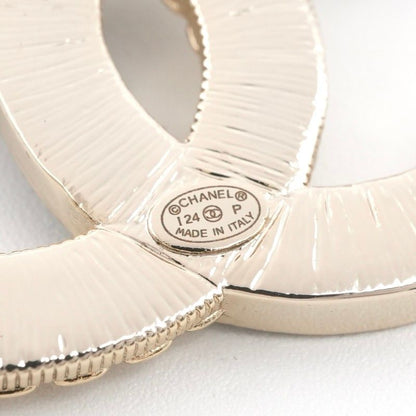 Chanel Brooch Corsage Gold Black Here Mark Bicolor