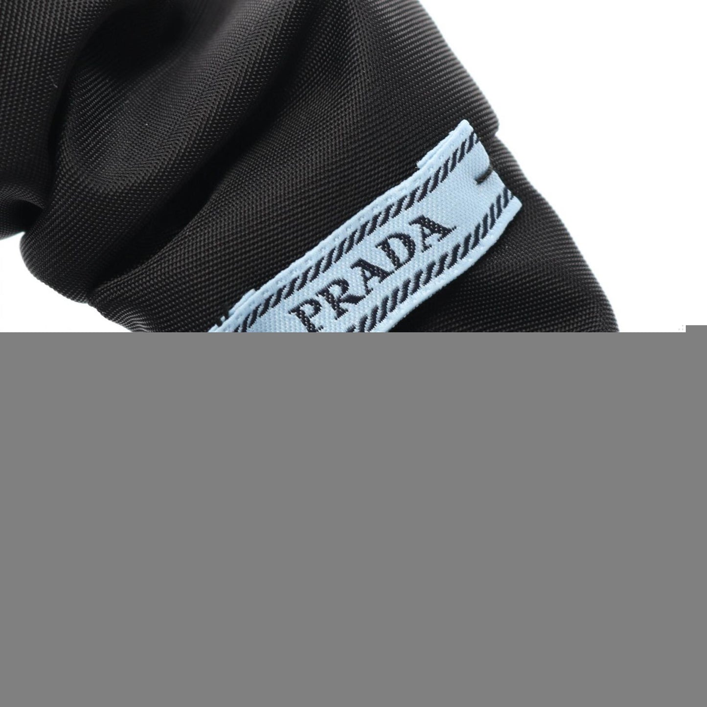 Prada Re-Nylon Scrunchie 1if0152dmif0632 Black Other Scrunchie Ladies New