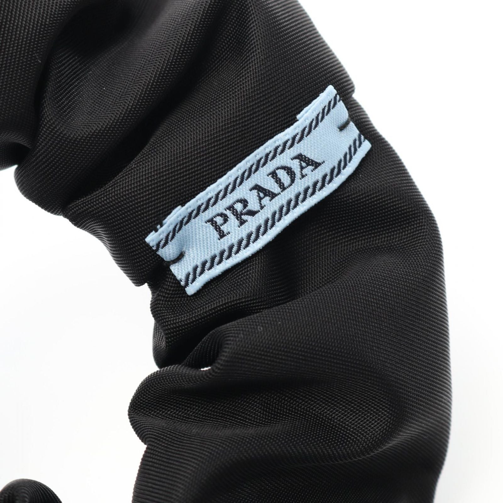 Prada Re-Nylon Scrunchie 1if0152dmif0632 Black Other Scrunchie Ladies New