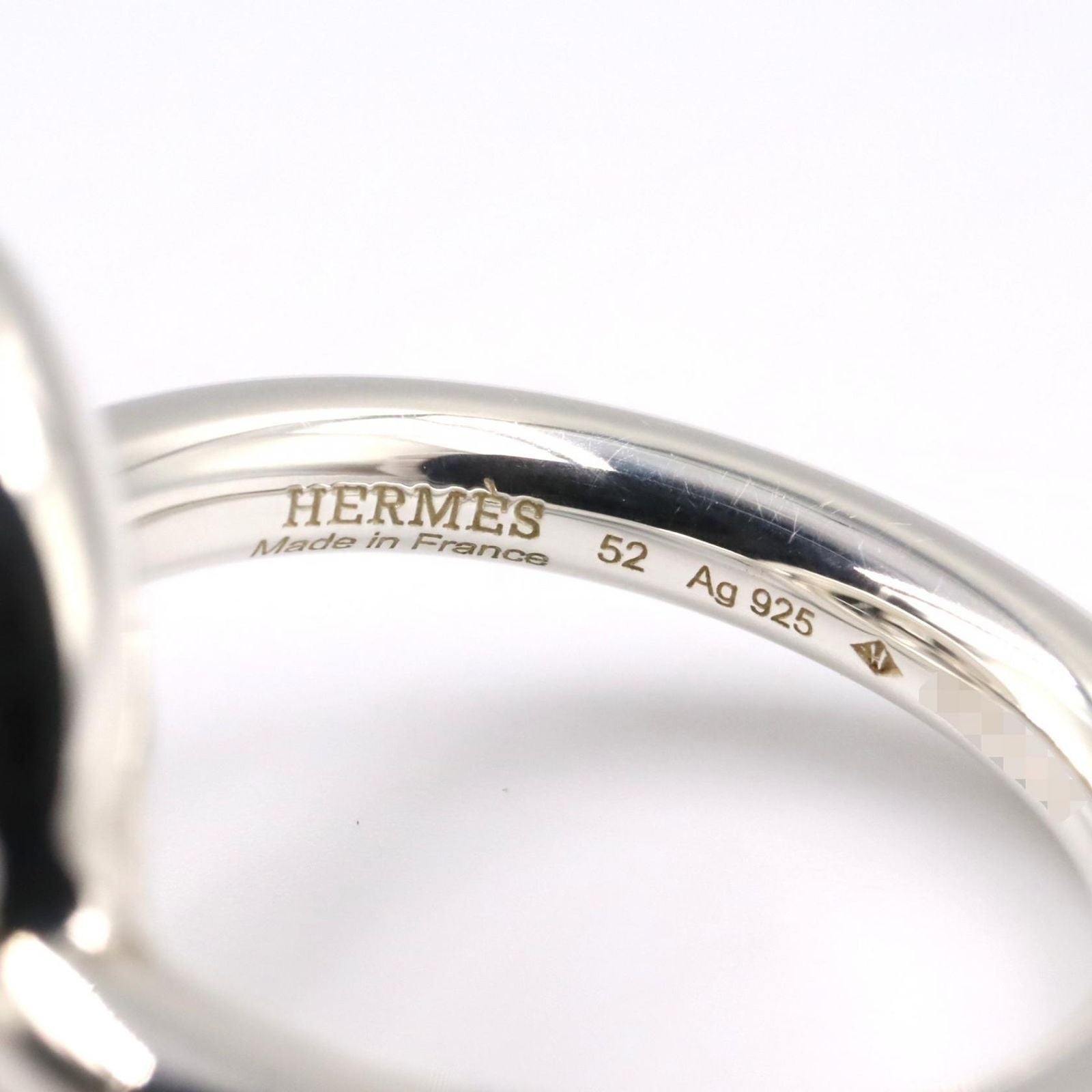 Hermes Ring Echape Mm Ring Silver 925 Echape Mm Ring Ladies Unused