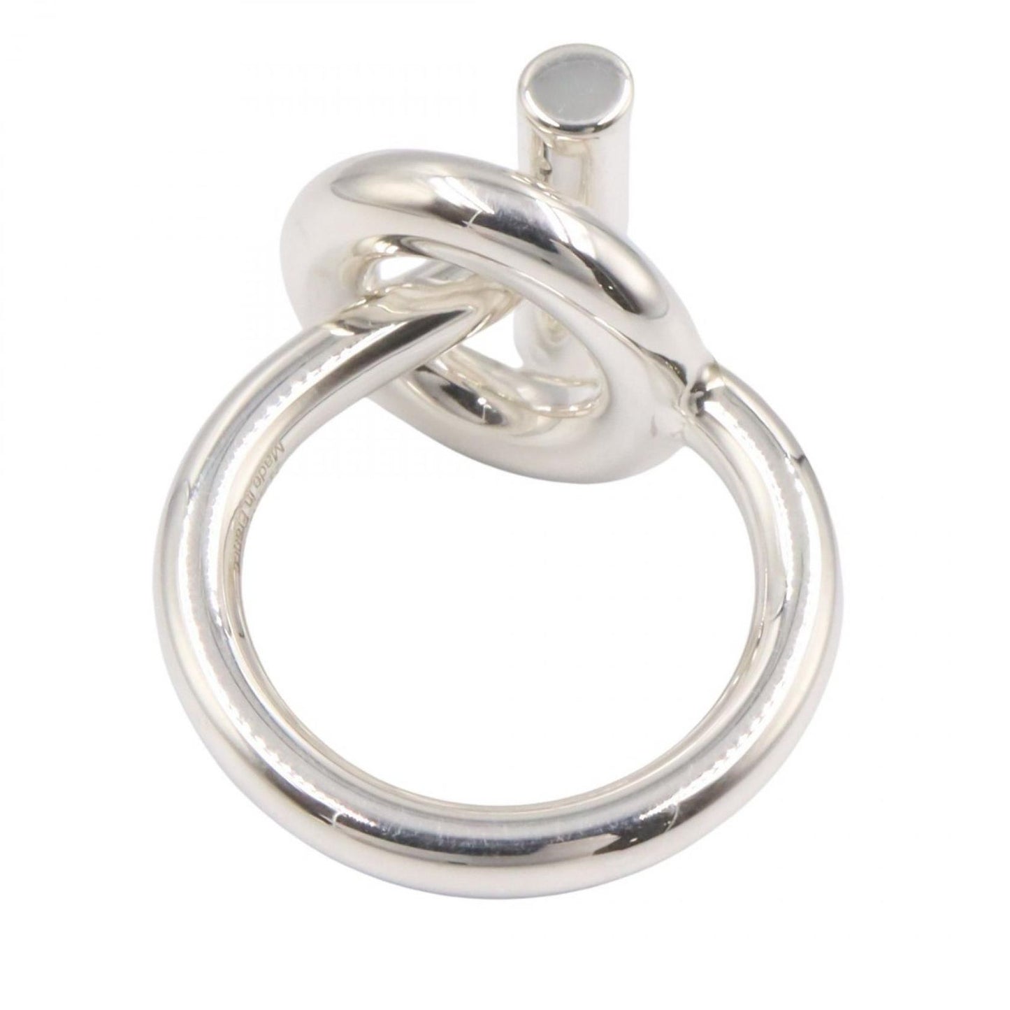 Hermes Ring Echape Mm Ring Silver 925 Echape Mm Ring Ladies Unused