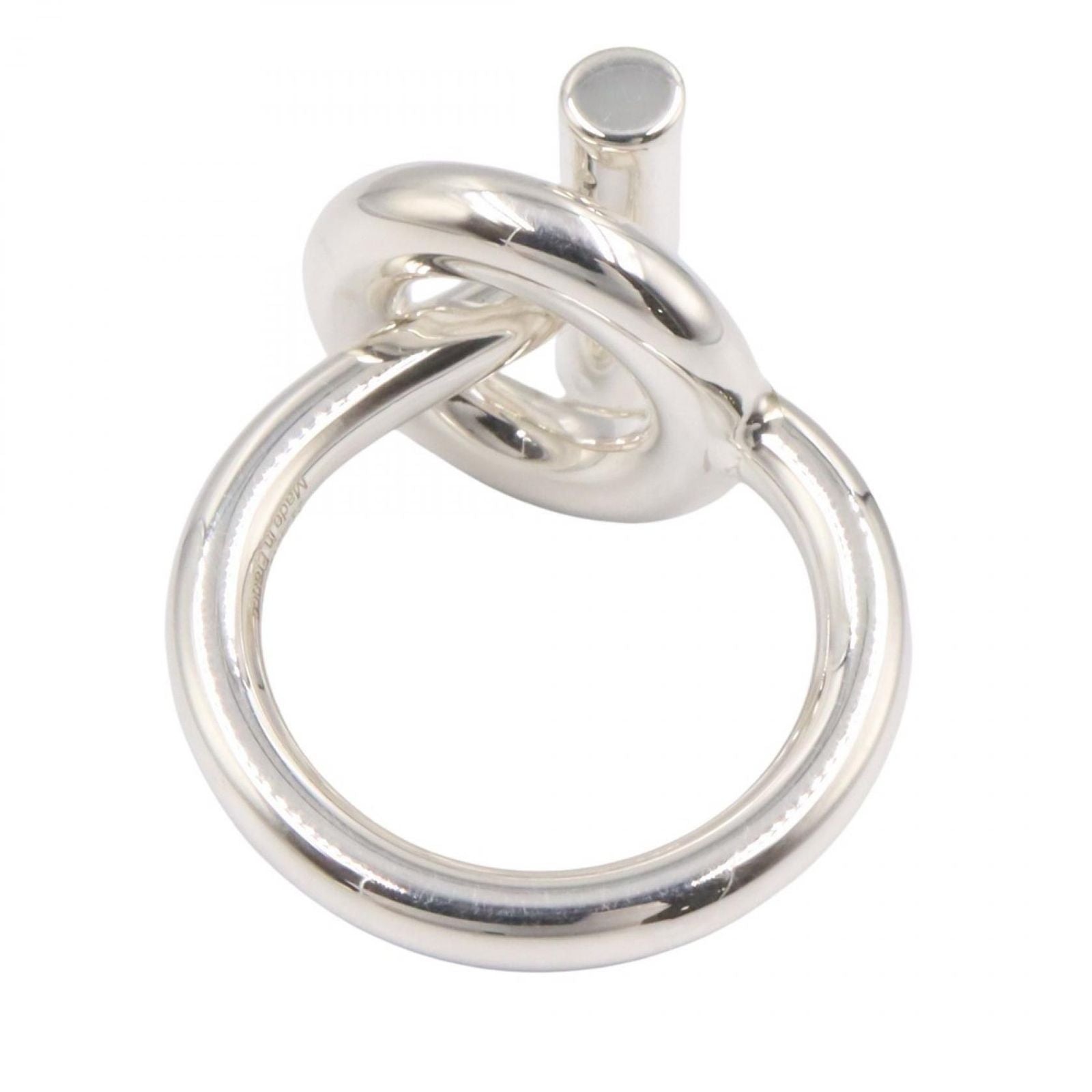 Hermes Ring Echape Mm Ring Silver 925 Echape Mm Ring Ladies Unused