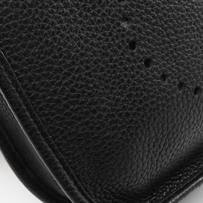 Hermes Shoulder Bag Evelyn 3 Trois Pm Black Leather Evelyn 3pm Black
